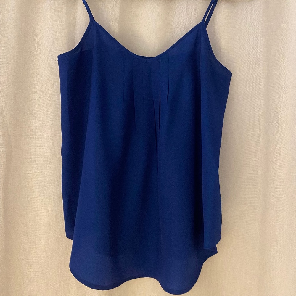 Aritizia Silk Blue Tank